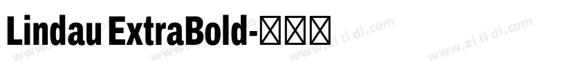 Lindau ExtraBold字体转换